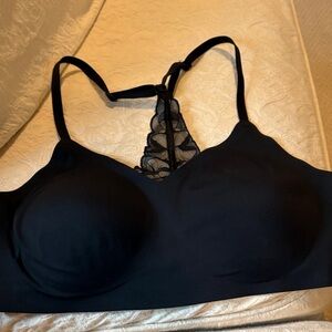 True & Co. Black Lace Accent Bra